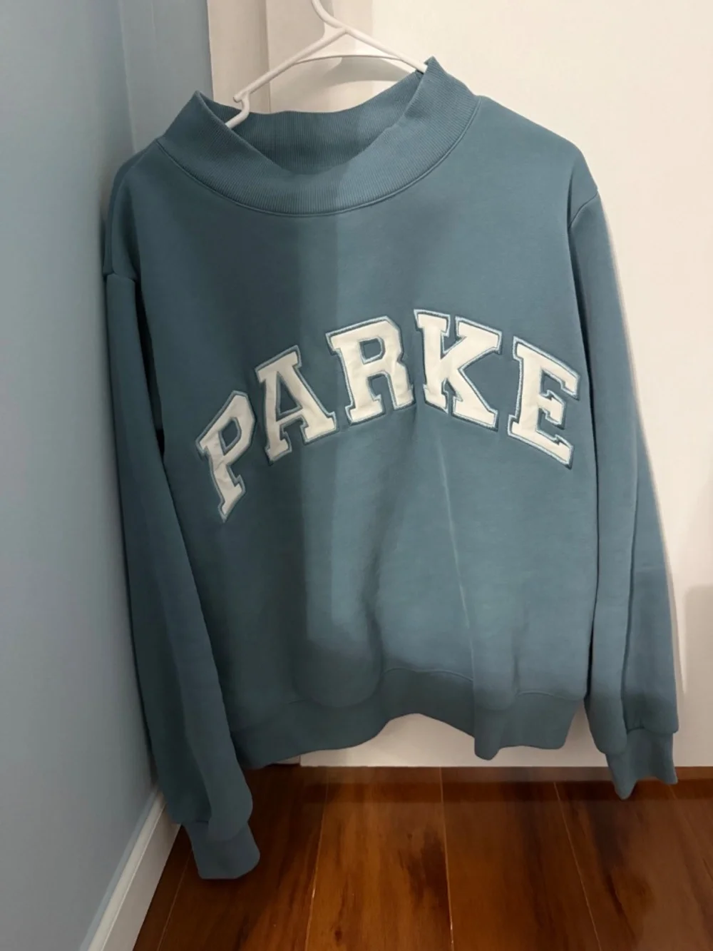 PARKE Varsity Mockneck Fleece Sweatshirt